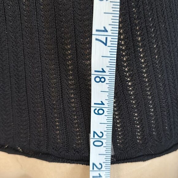 Zara Open Knit Short Sleeve Sweater Size M - Picture 7 of 10